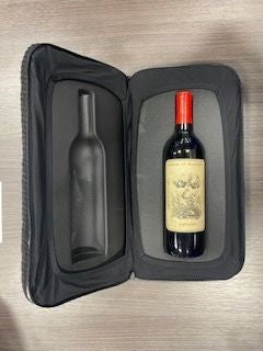 Small Gift Pillow for Single Red Wine Bottle