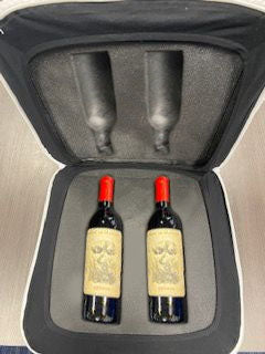 Large Gift Pillow for Double Red Wine Bottles